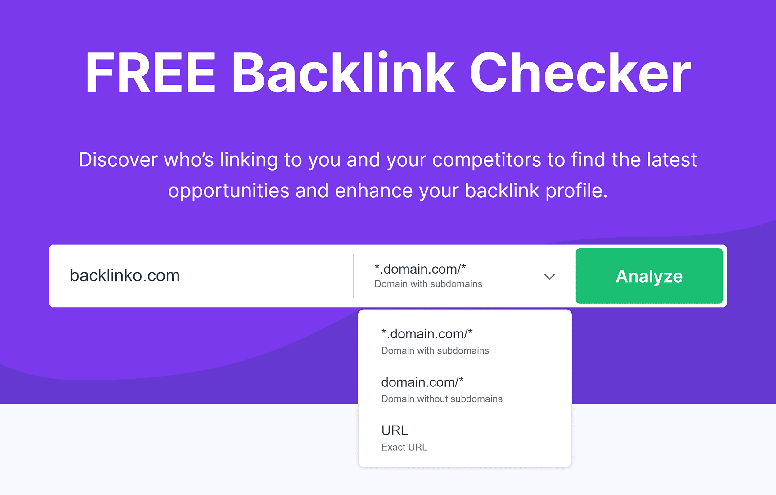 Backlinko – Backlink Checker