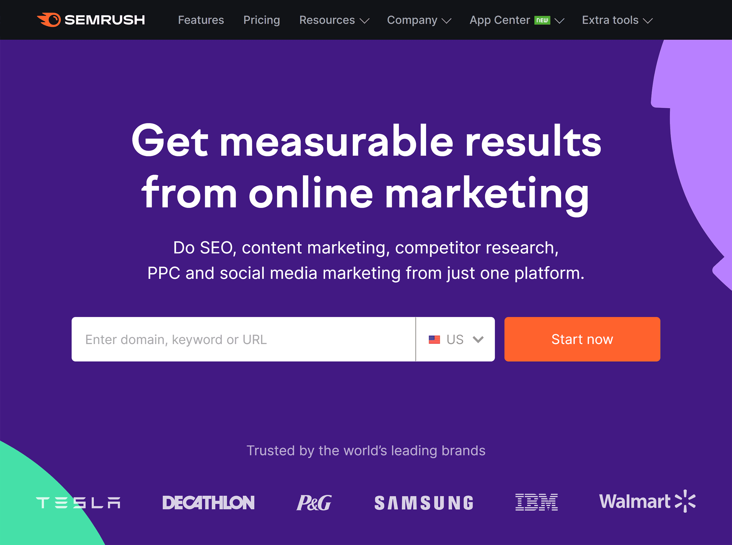 Semrush – Homepage