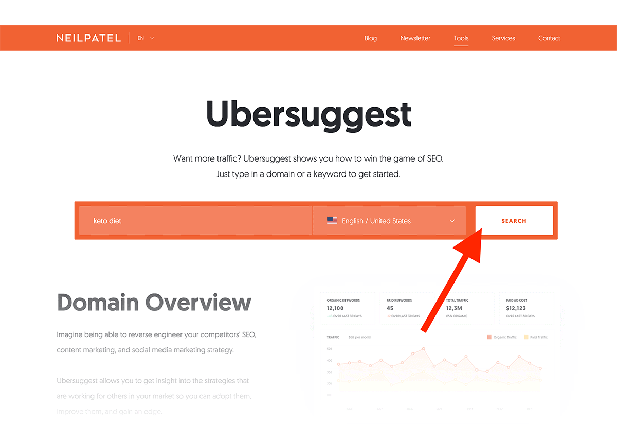 Ubersuggest – Search
